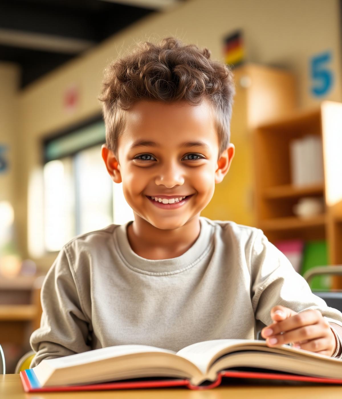 A confident young student ready to start the day